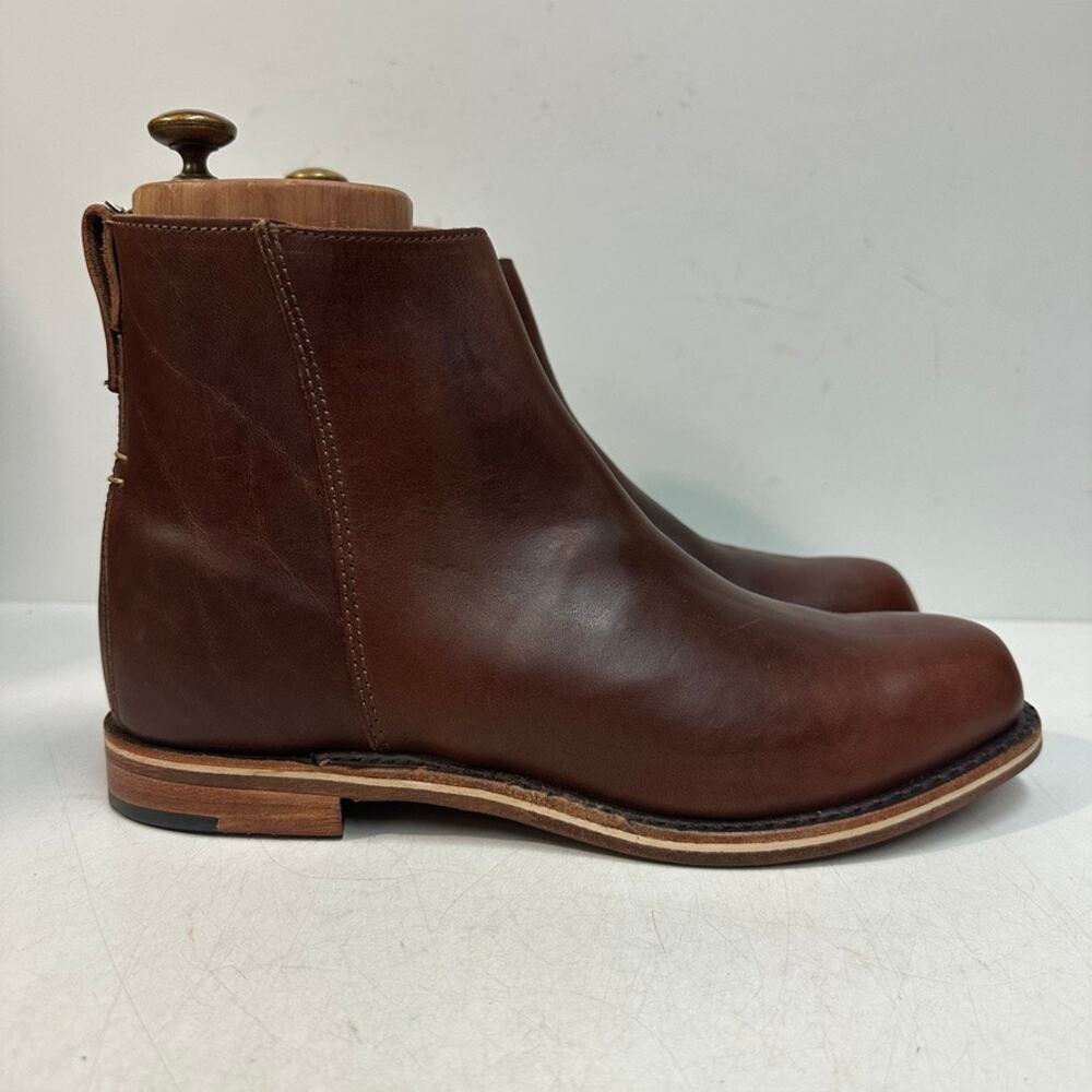 NWOT Rancourt & Co x Helm Pablo Boot Zipper Moto Horween Made in Maine USA 8.5 D
